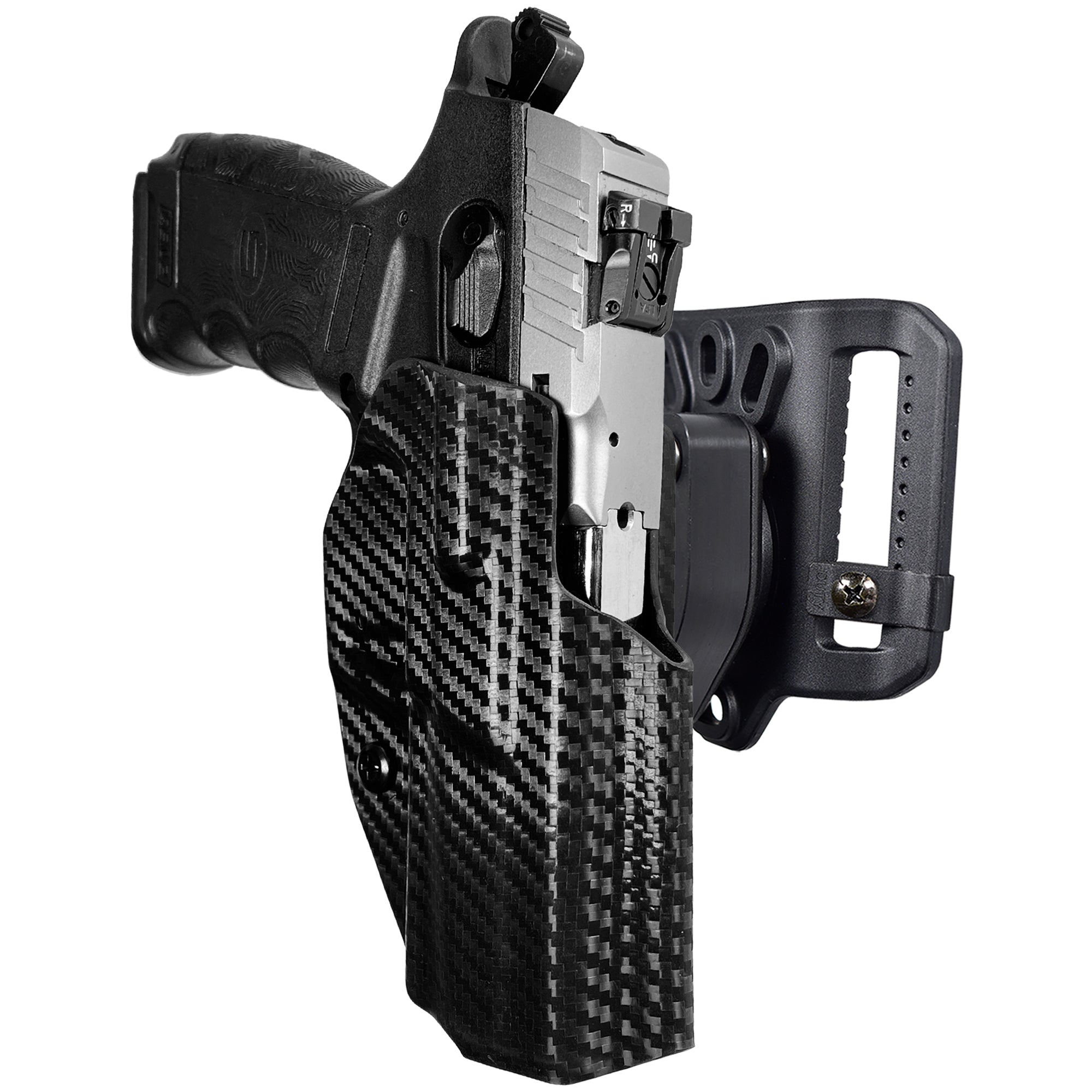 Quick Release Belt Loop Holster in Carbon Fiber