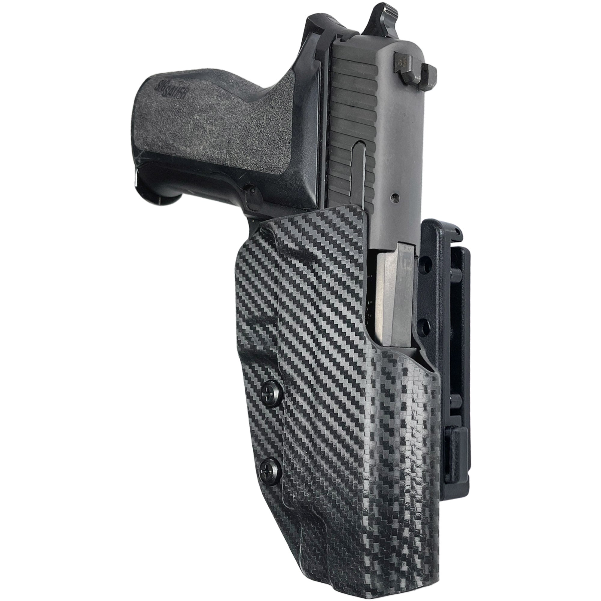 Sig Sauer P226 w/ Rail Pro IDPA Competition Holster in Carbon Fiber