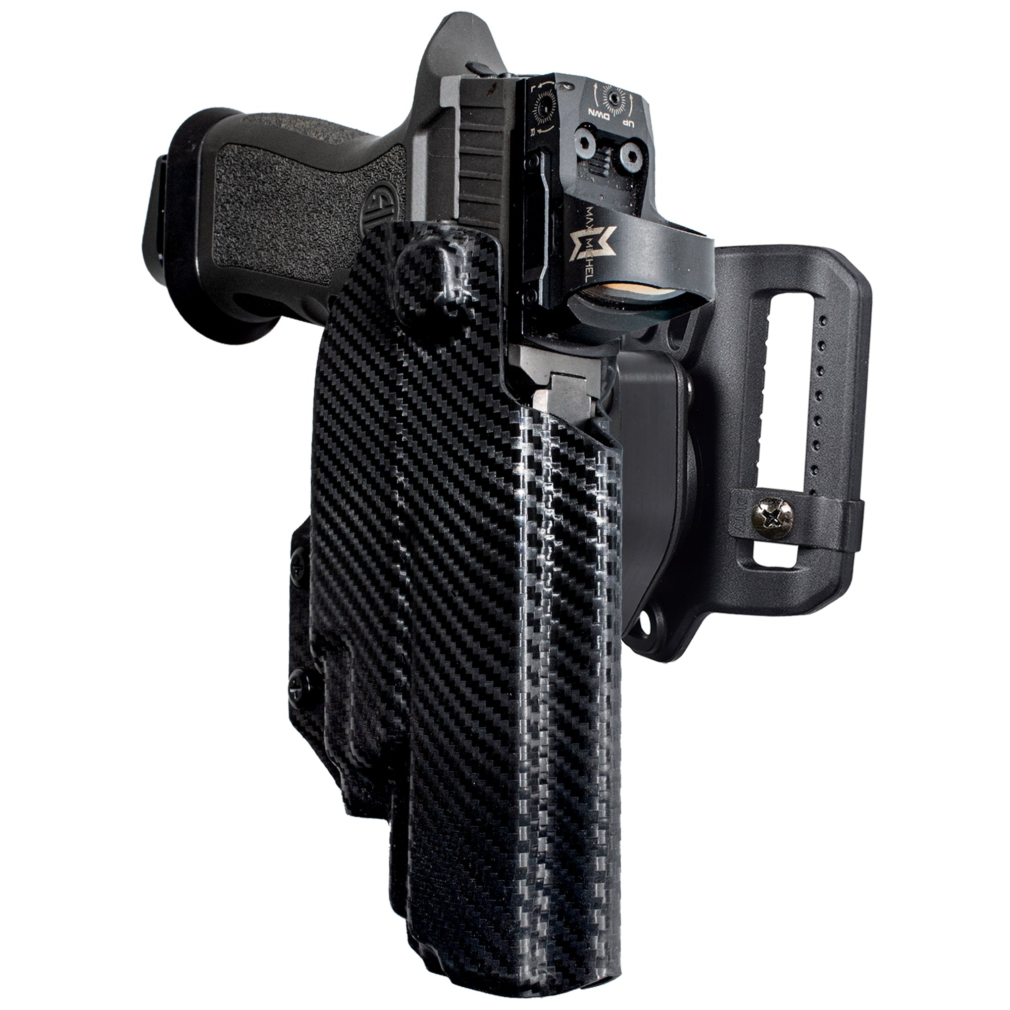 Quick Release Belt Loop Holster in Carbon Fiber