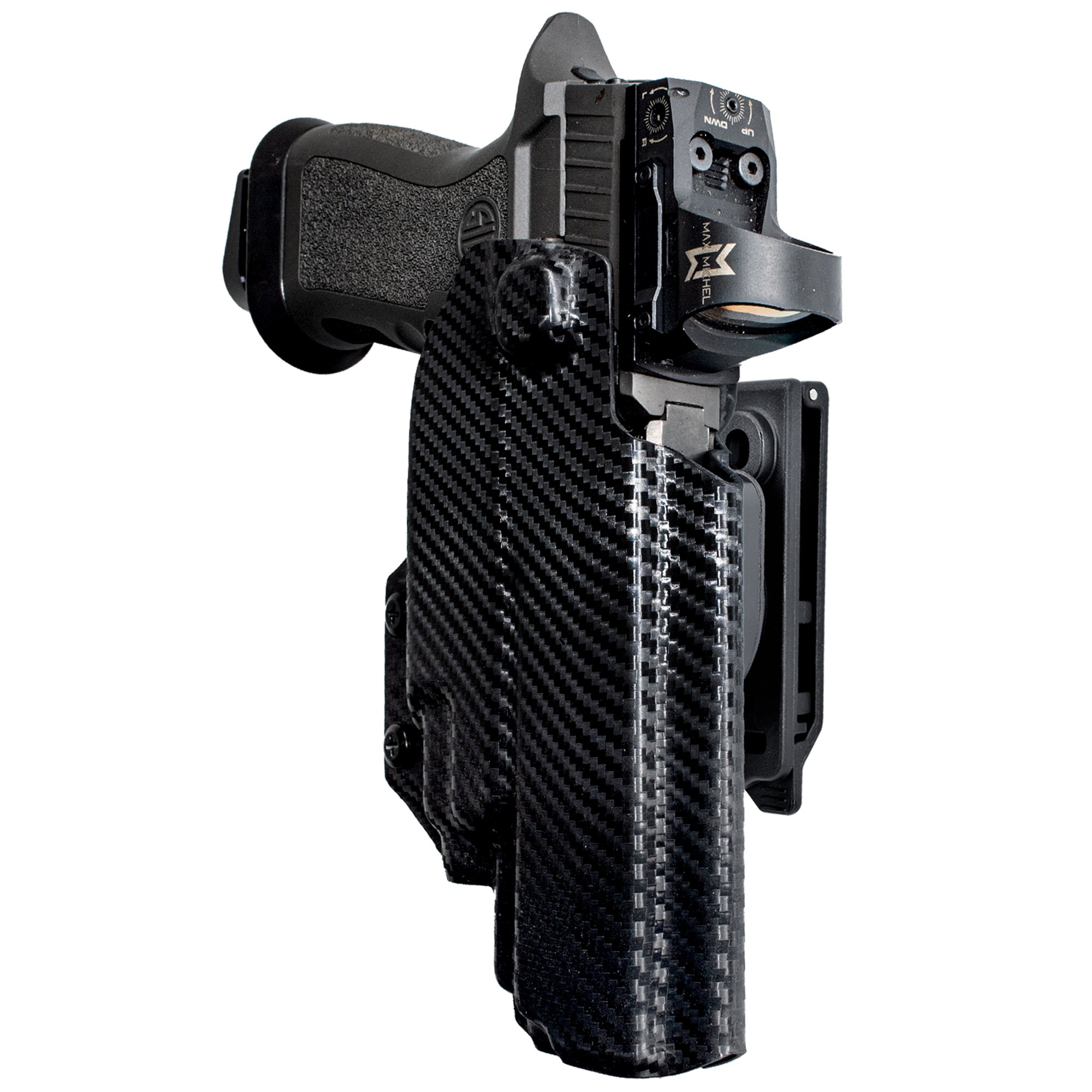 OWB Quick Release IDPA Holster in Carbon Fiber