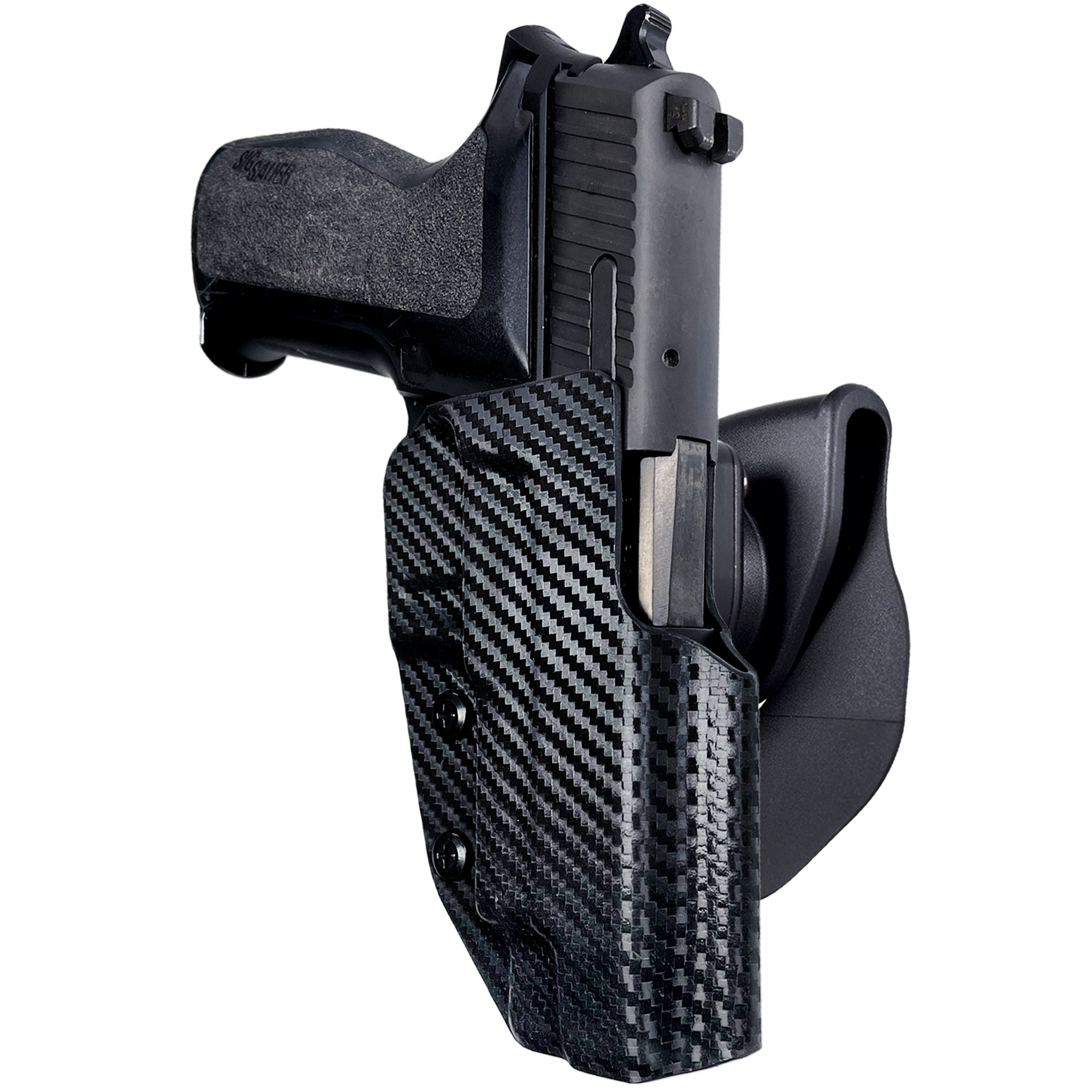 OWB Quick Release Paddle Holster in Carbon Fiber