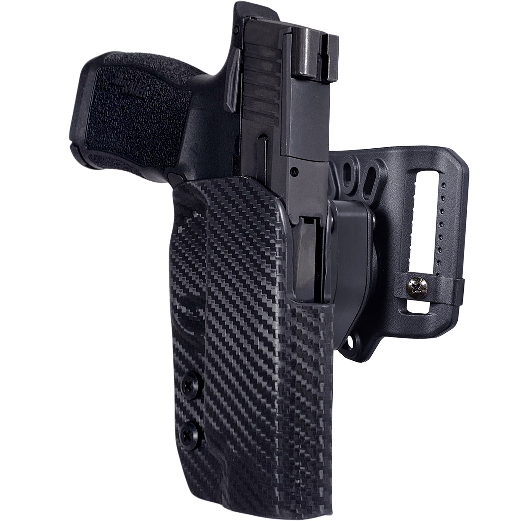 Quick Release Belt Loop Holster in Carbon Fiber