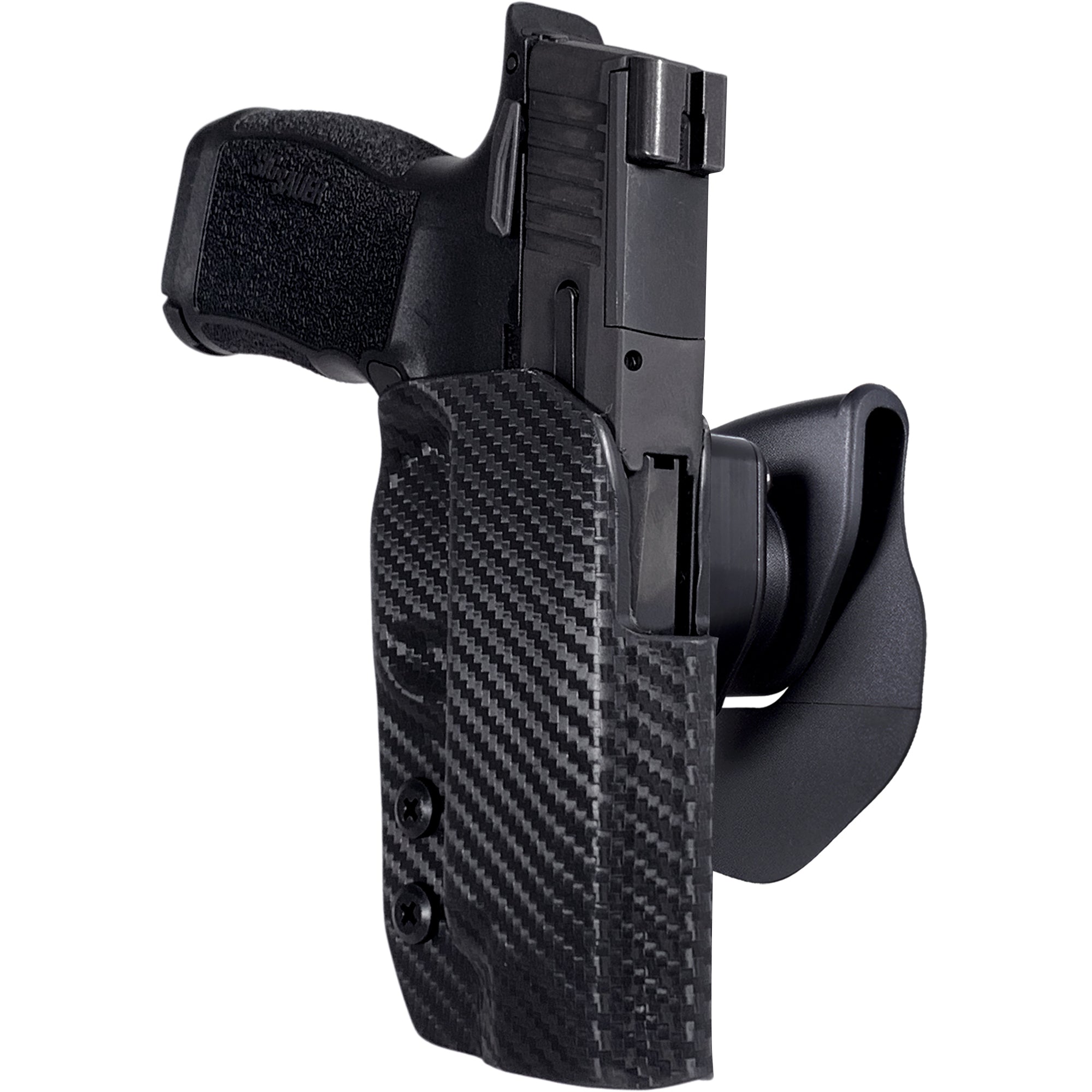 OWB Quick Release Paddle Holster in Carbon Fiber