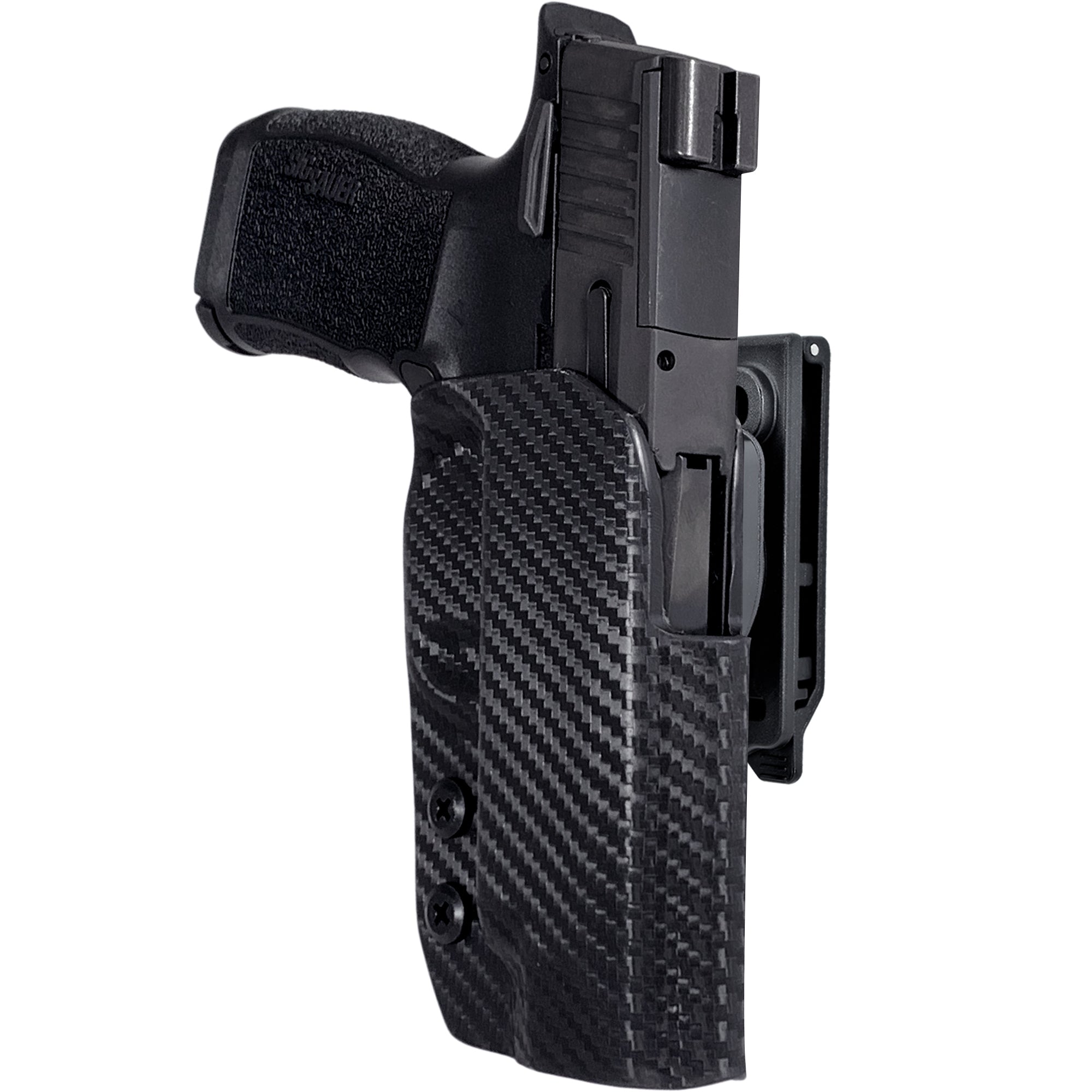 OWB Quick Release IDPA Holster in Carbon Fiber