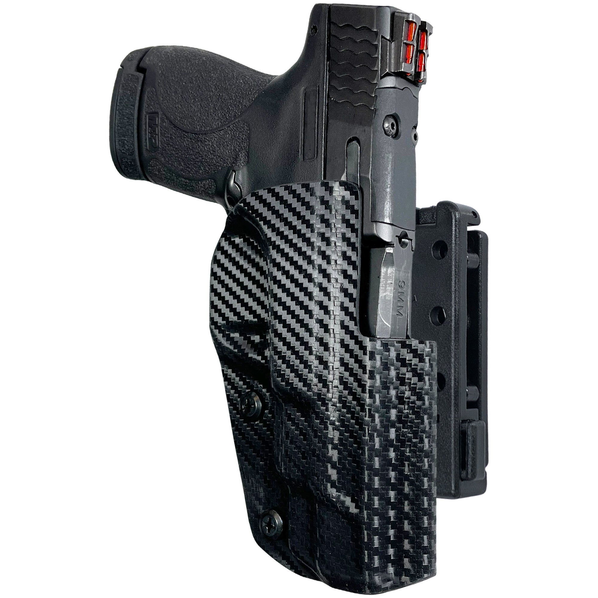 Smith & Wesson M&P9 Shield Plus 4'' Pro IDPA Competition Holster in Carbon Fiber