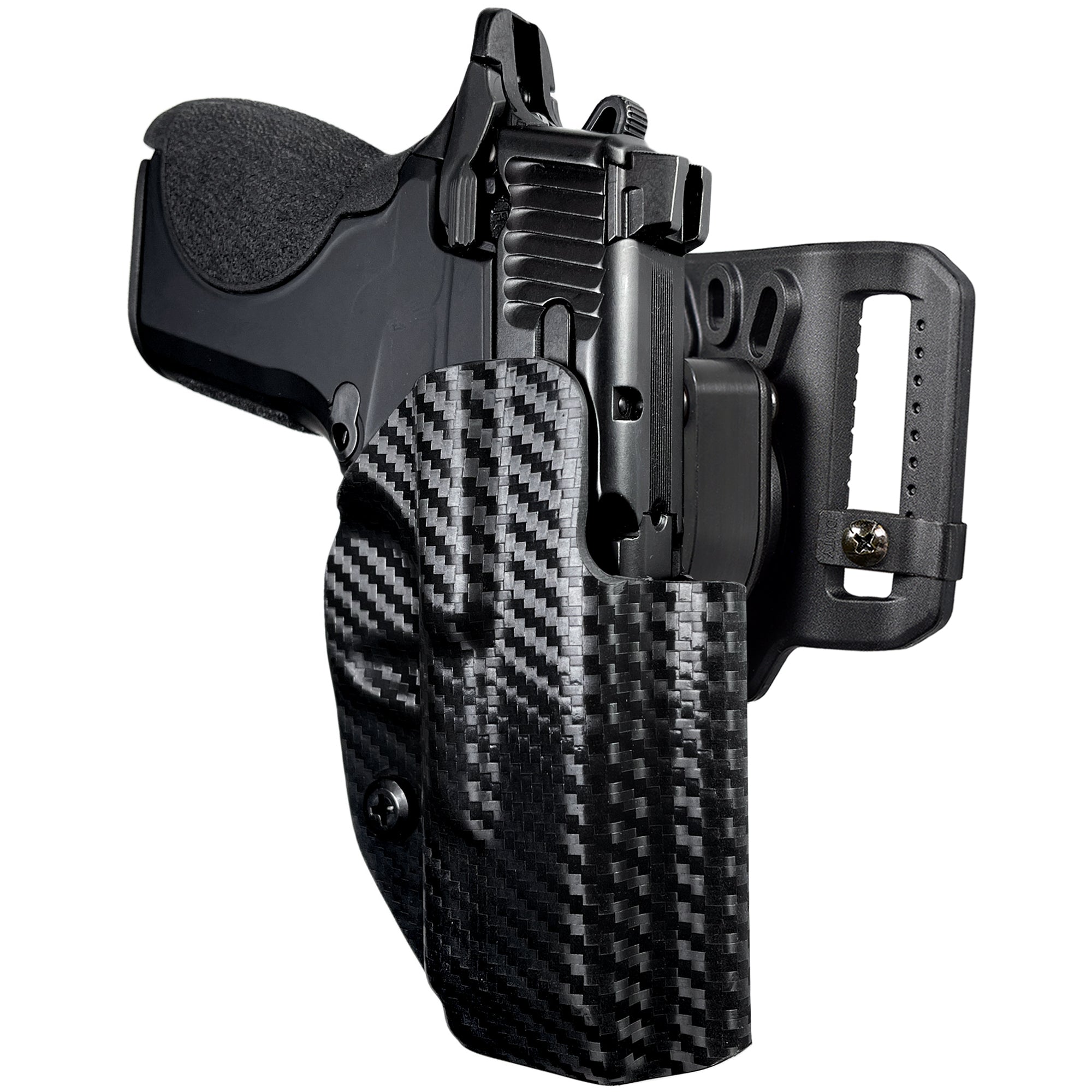 Quick Release Belt Loop Holster in Carbon Fiber