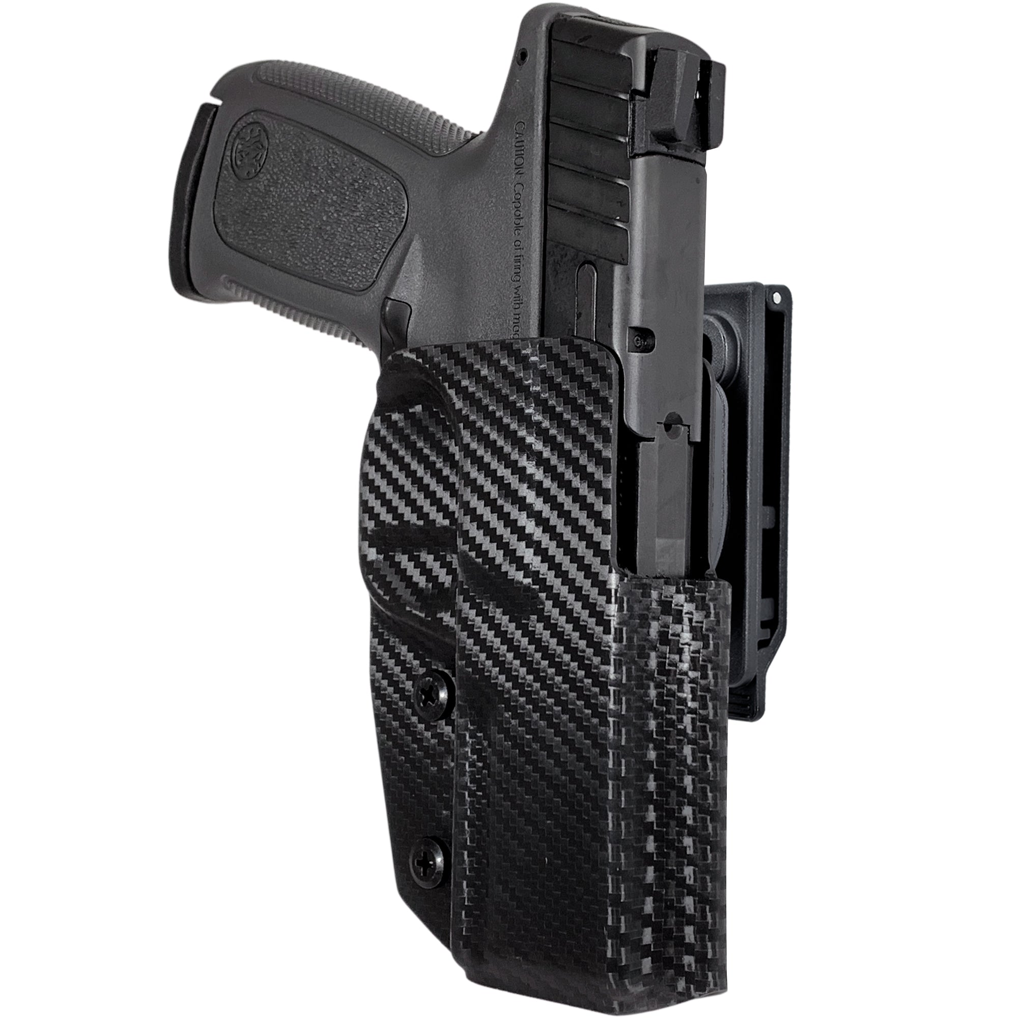 OWB Quick Release IDPA Holster in Carbon Fiber