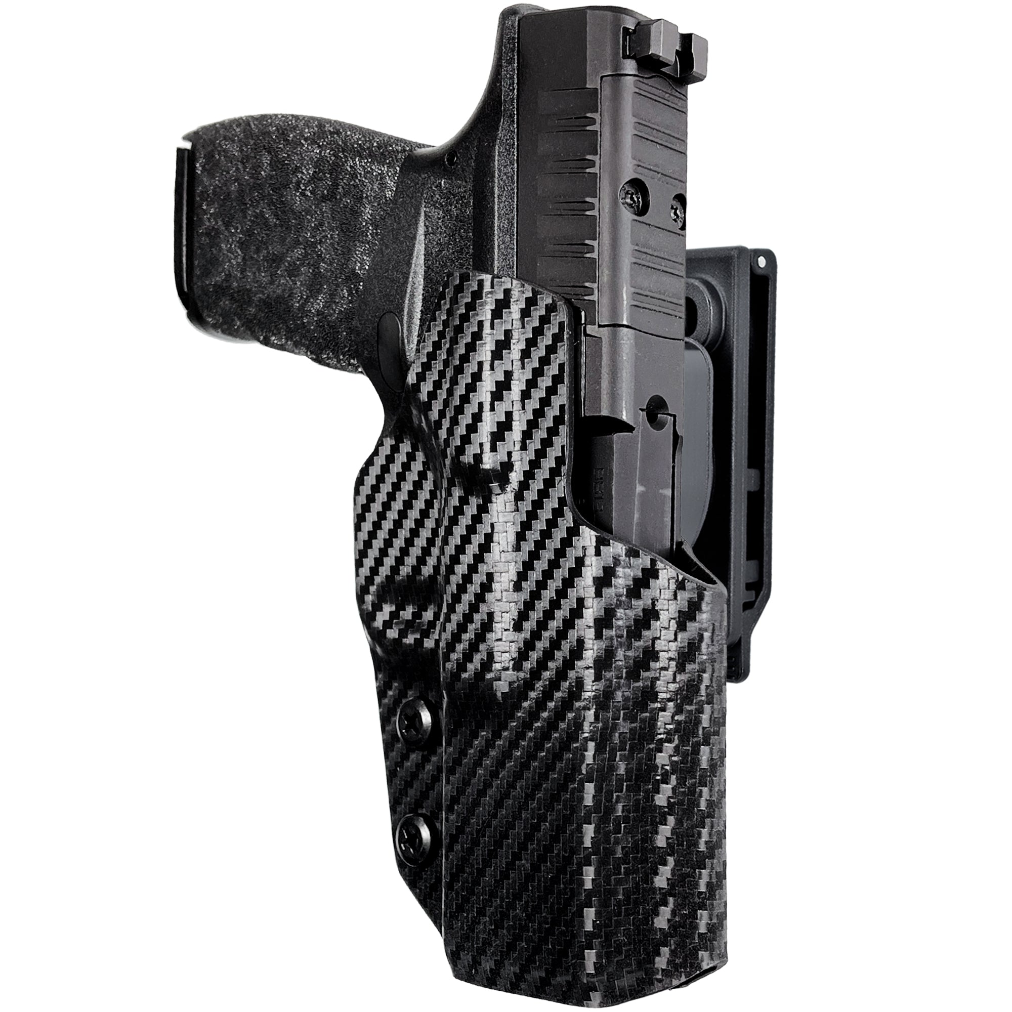 OWB Quick Release IDPA Holster in Carbon Fiber