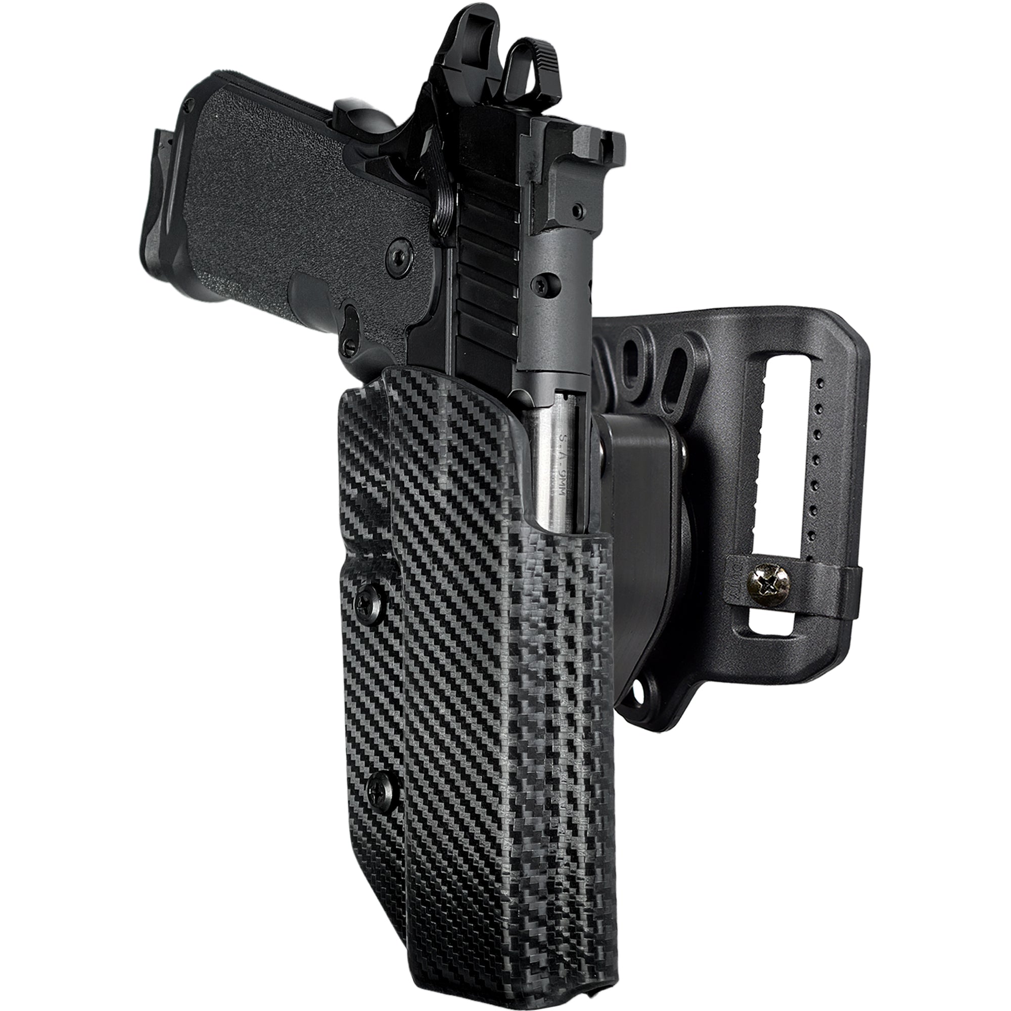 Quick Release Belt Loop Holster in Carbon Fiber