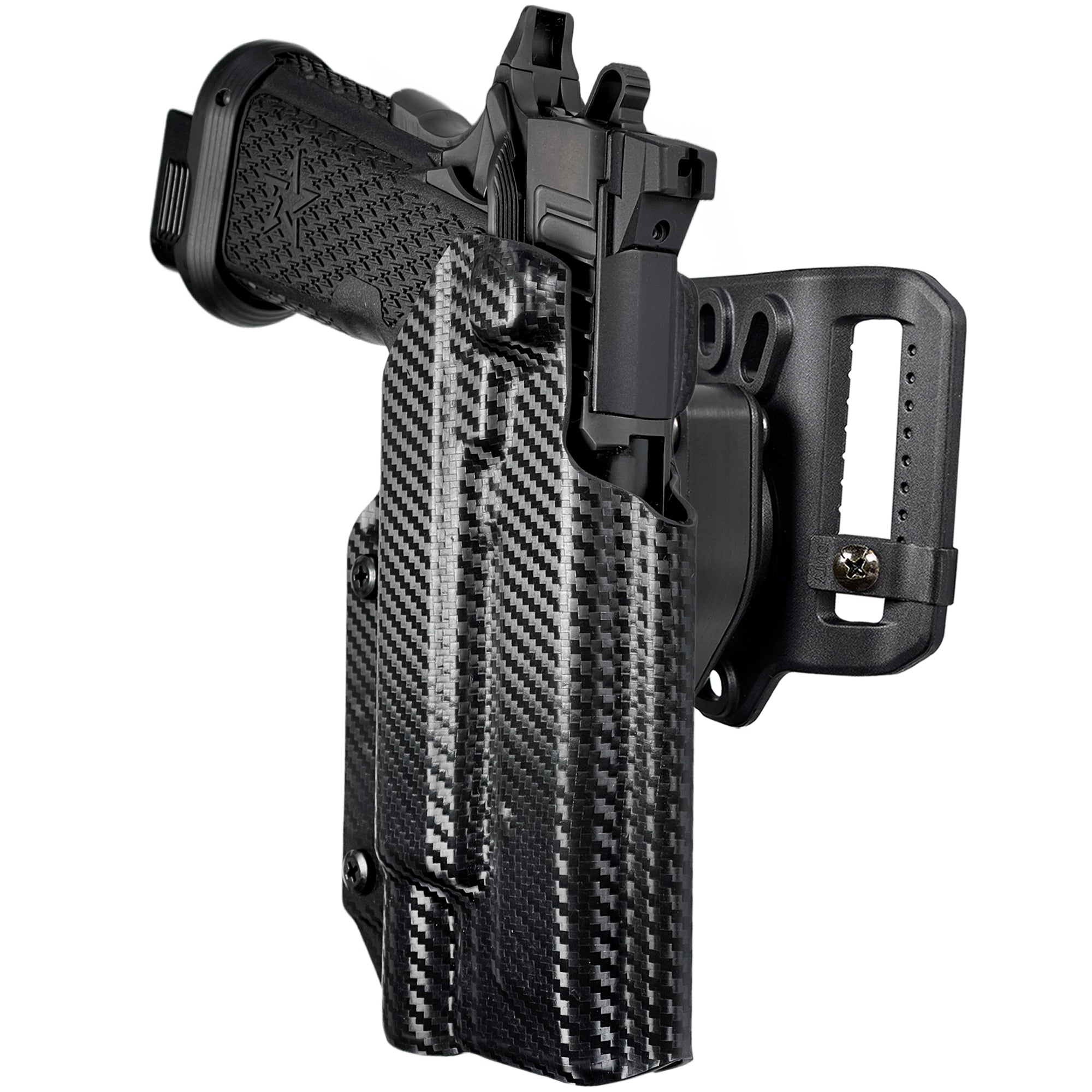 Quick Release Belt Loop Holster in Carbon Fiber