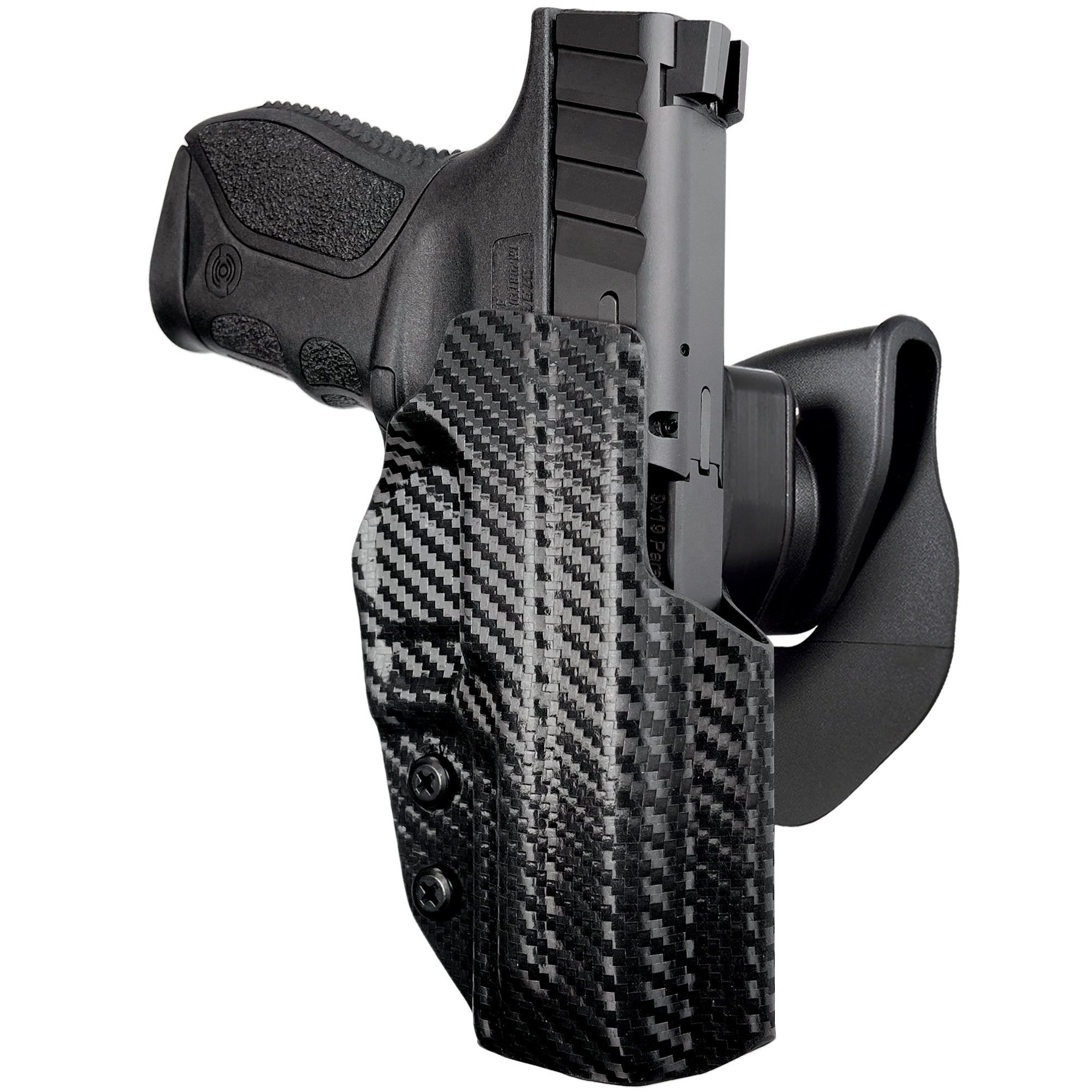 OWB Quick Release Paddle Holster in Carbon Fiber