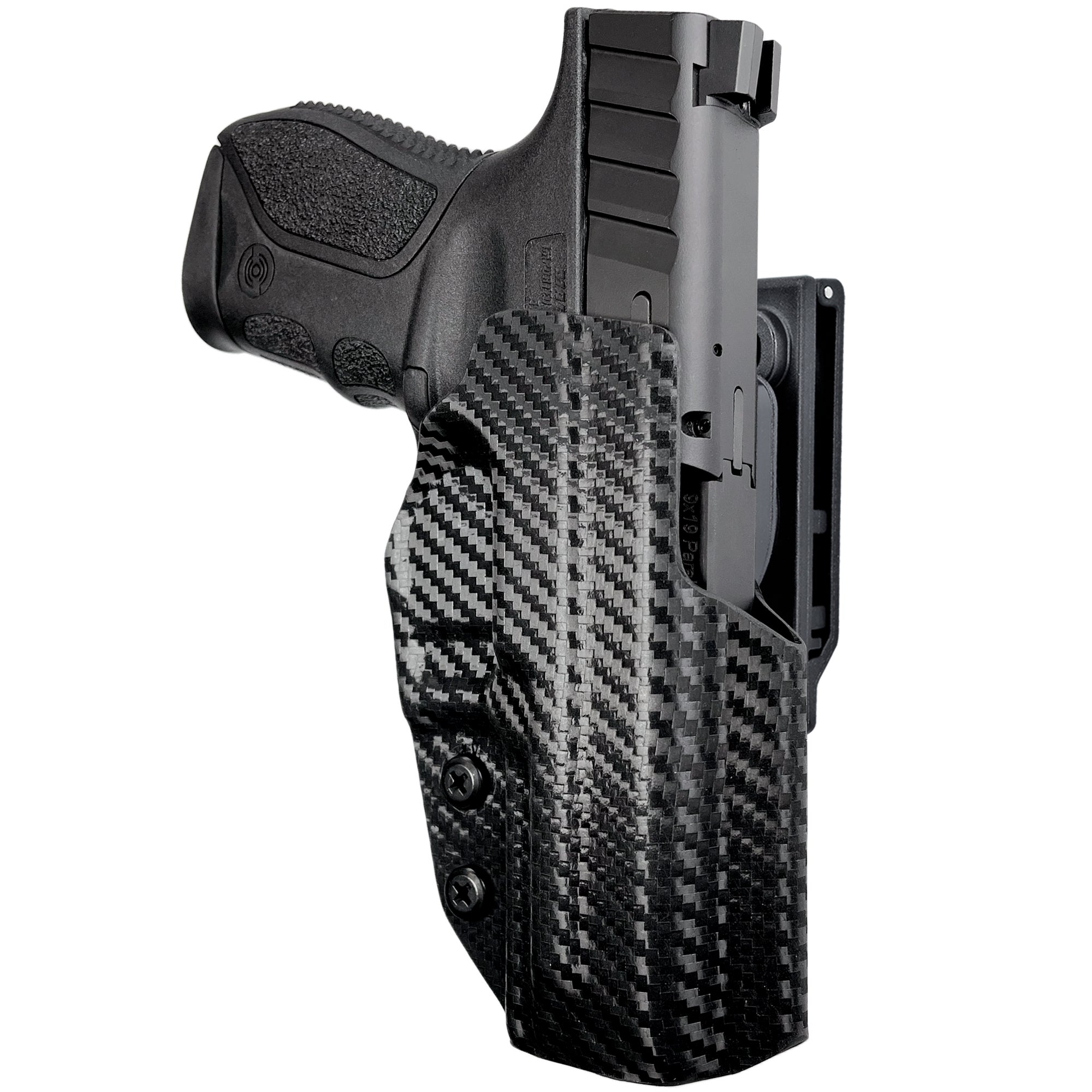 OWB Quick Release IDPA Holster in Carbon Fiber