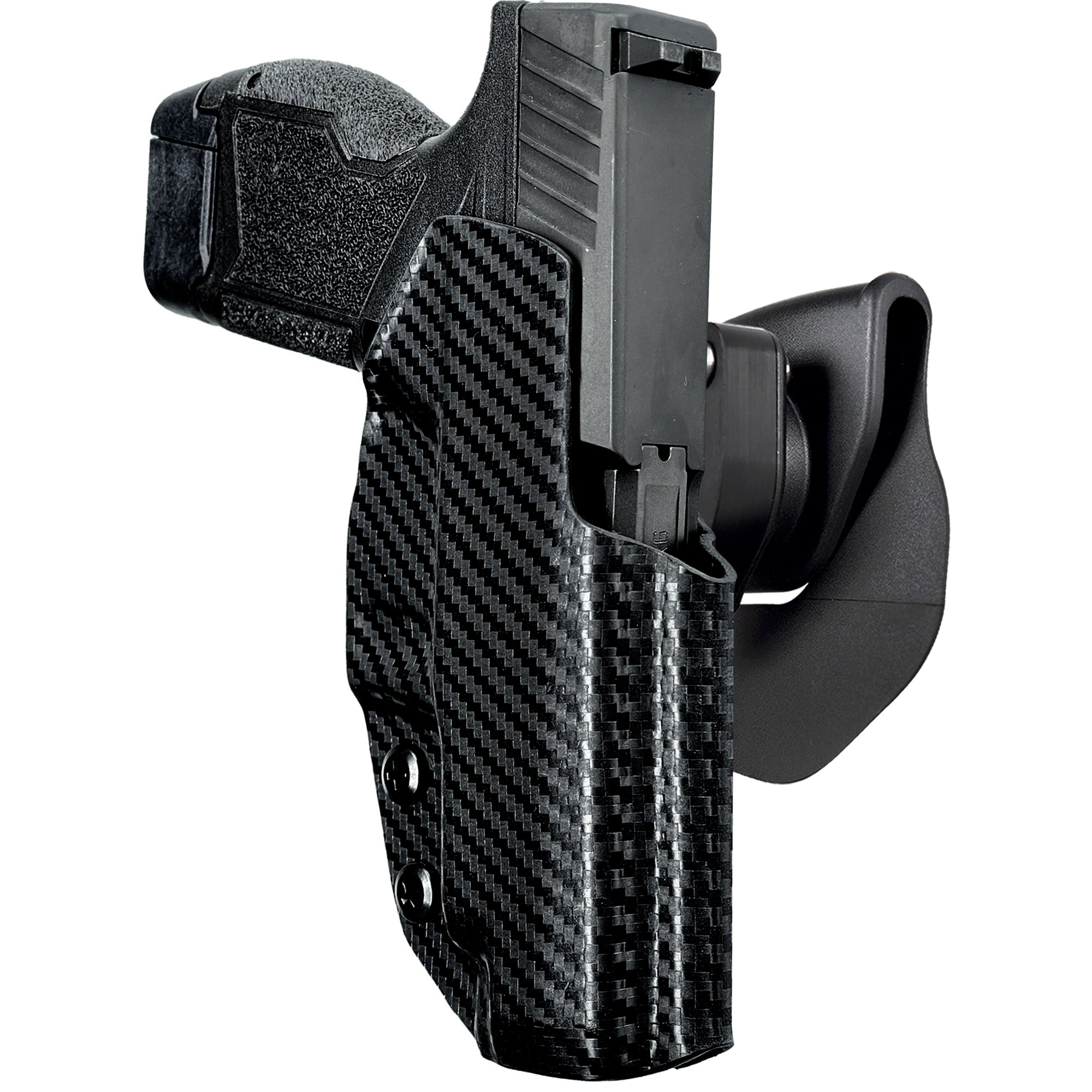 OWB Quick Release Paddle Holster in Carbon Fiber