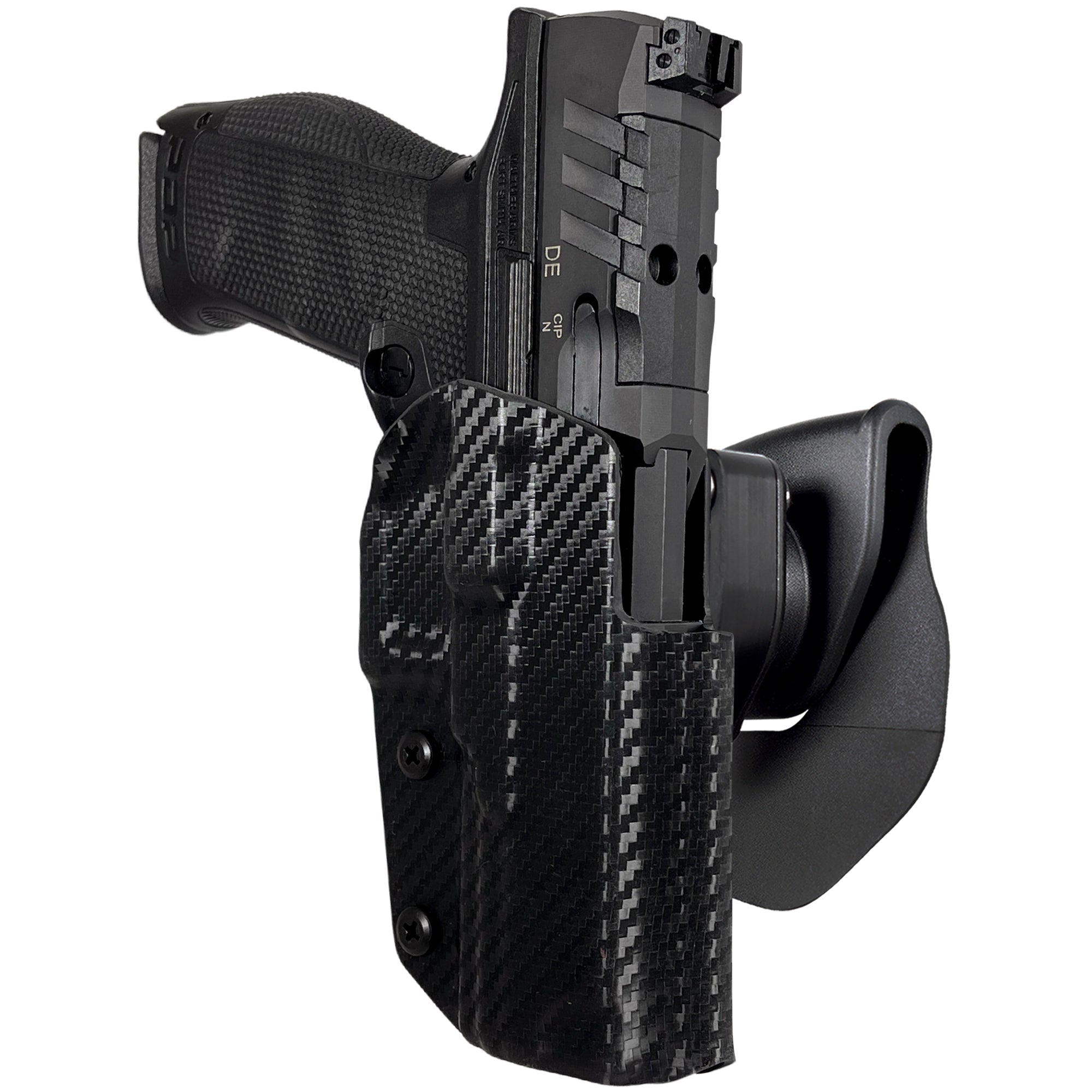 OWB Quick Release Paddle Holster in Carbon Fiber
