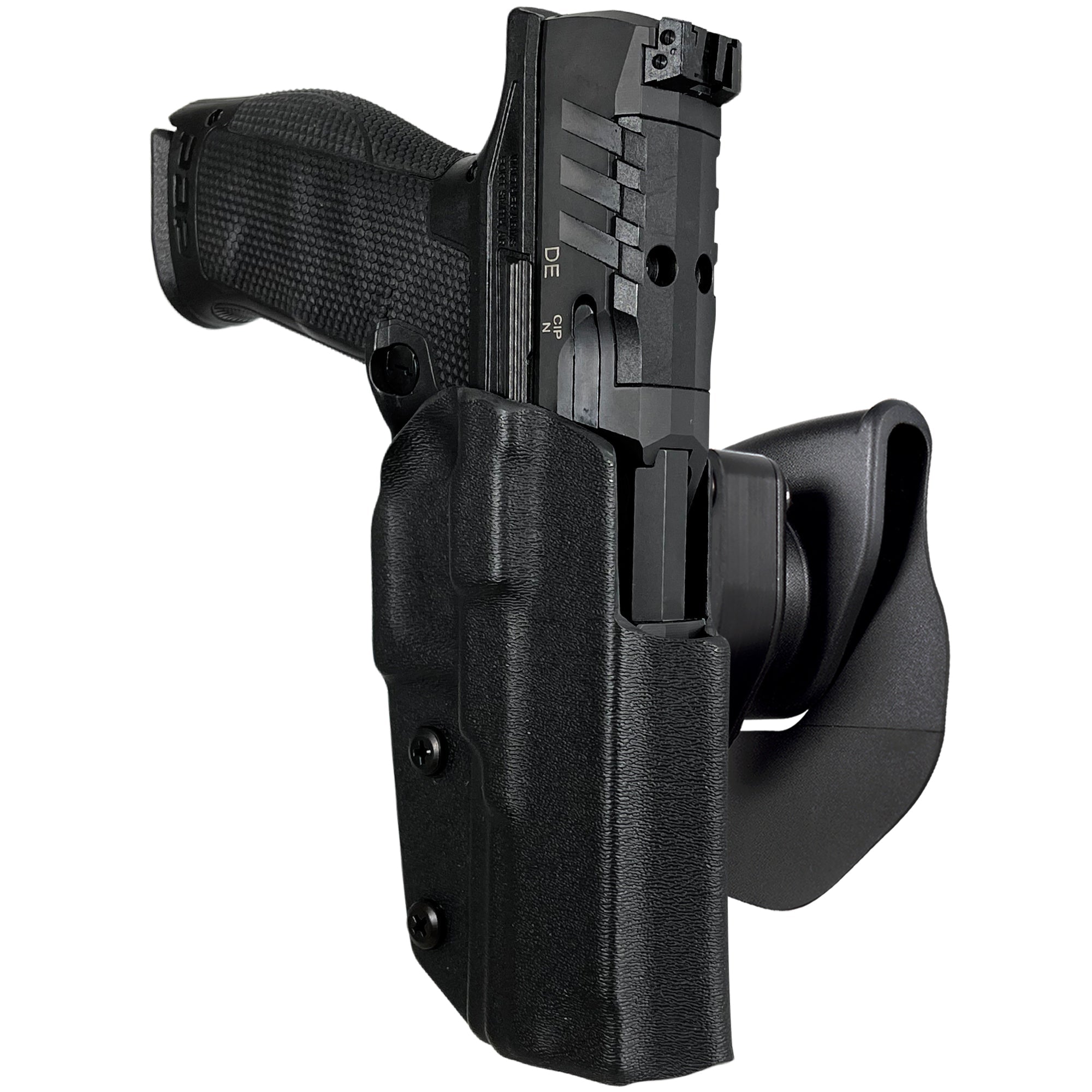 Walther PDP 5'' OWB Quick Release Paddle Holster in Black