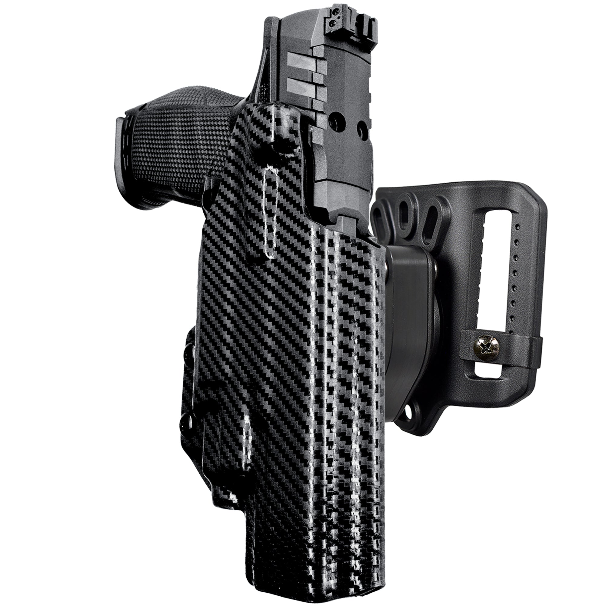 Quick Release Belt Loop Holster in Carbon Fiber