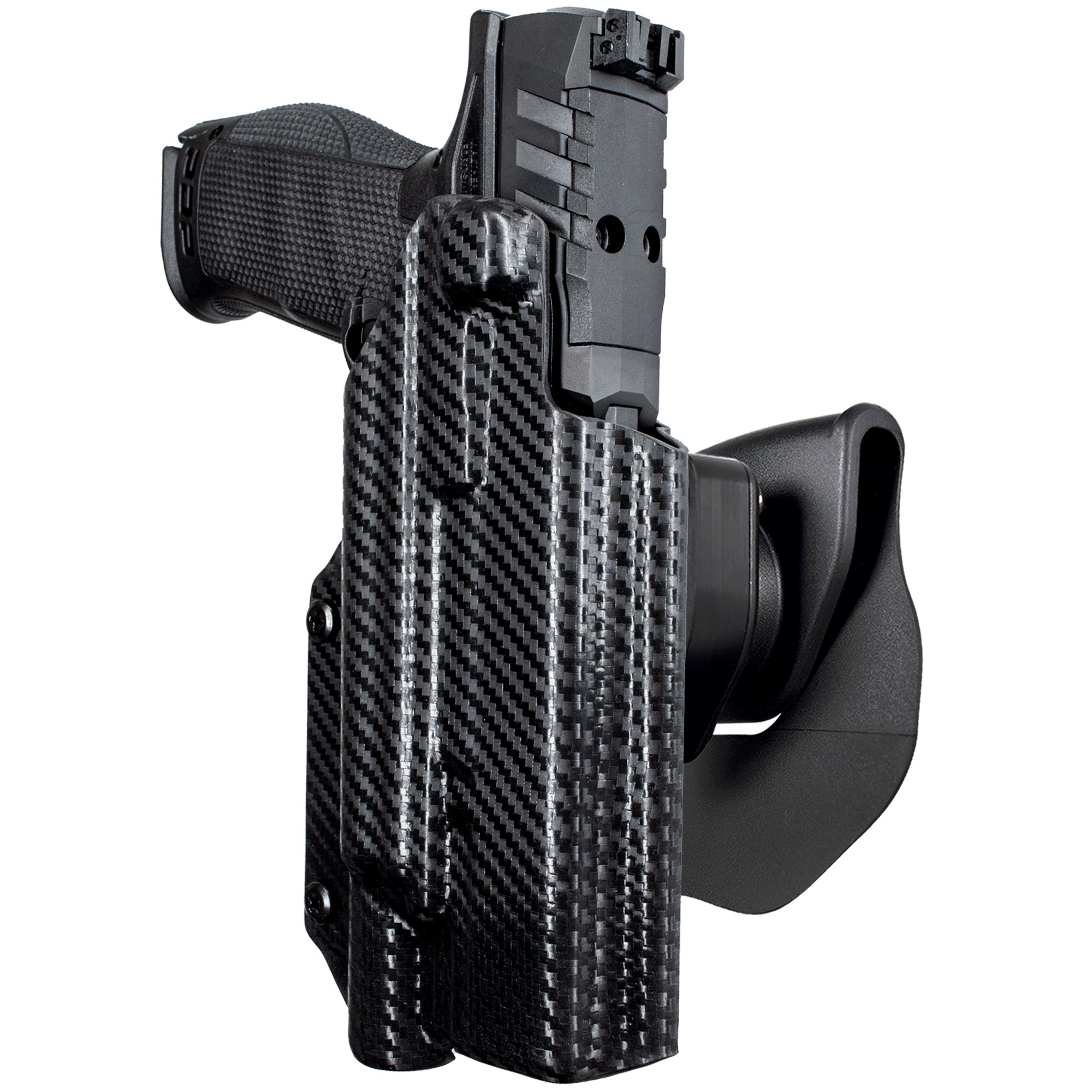OWB Quick Release Paddle Holster in Carbon Fiber