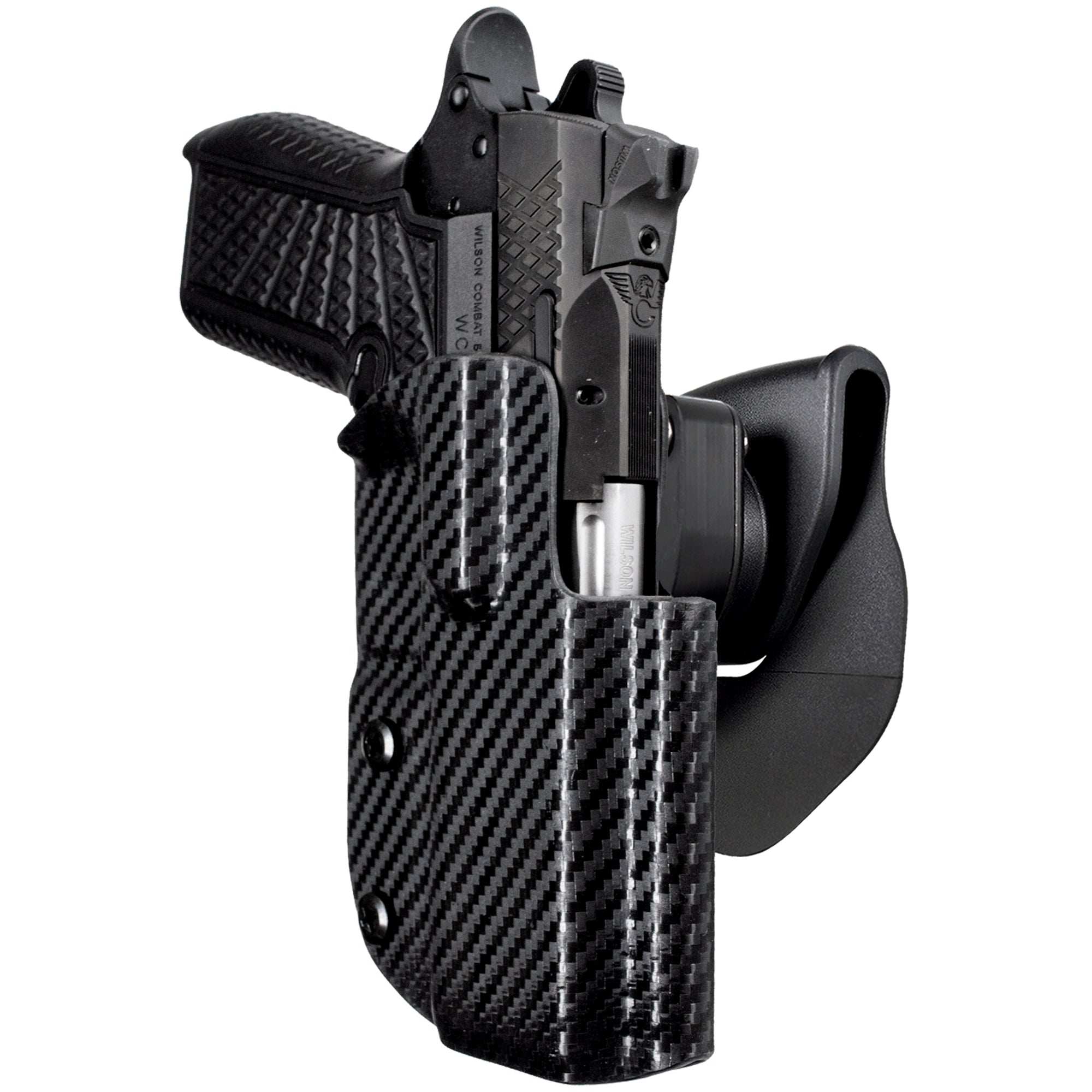 OWB Quick Release Paddle Holster in Carbon Fiber