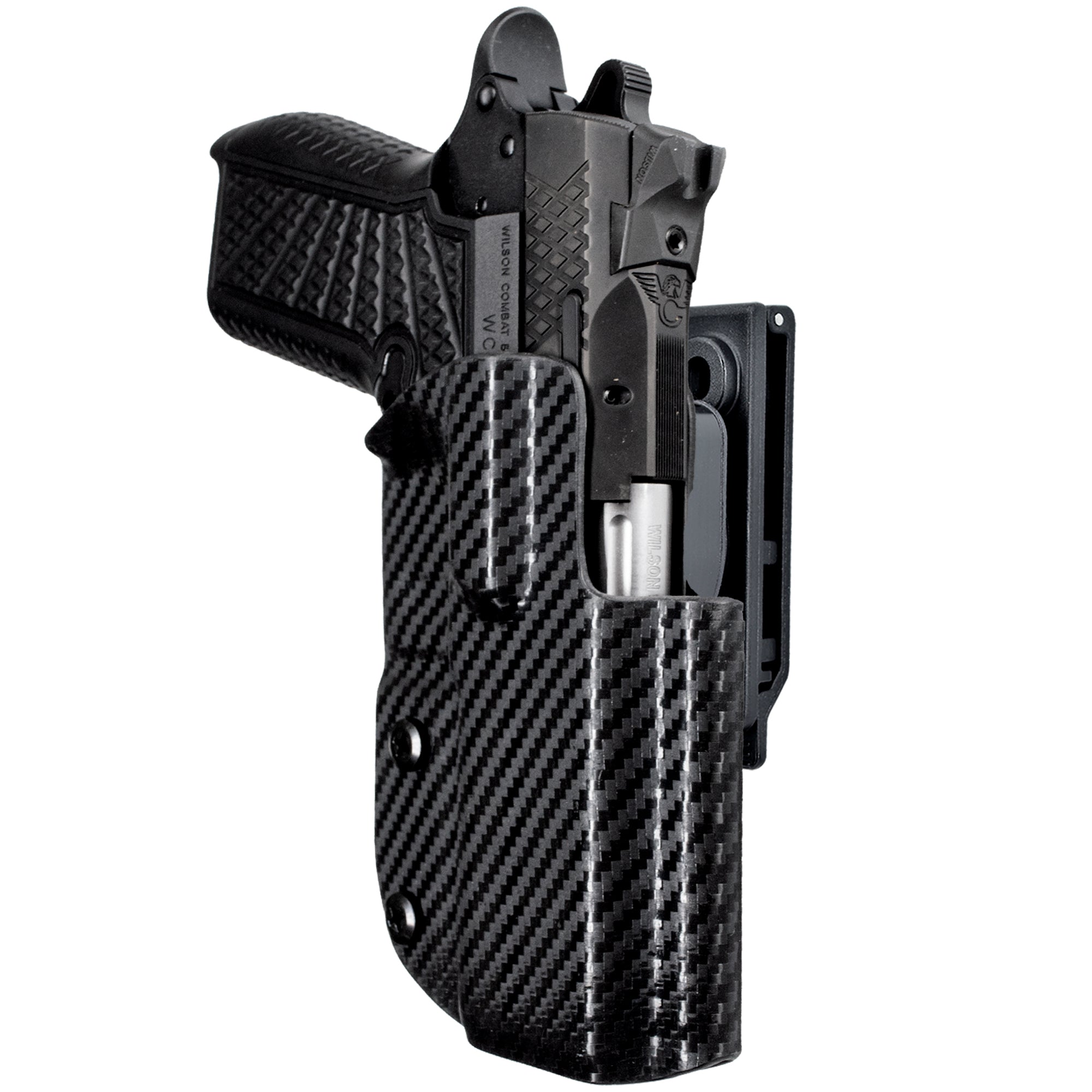 OWB Quick Release IDPA Holster in Carbon Fiber
