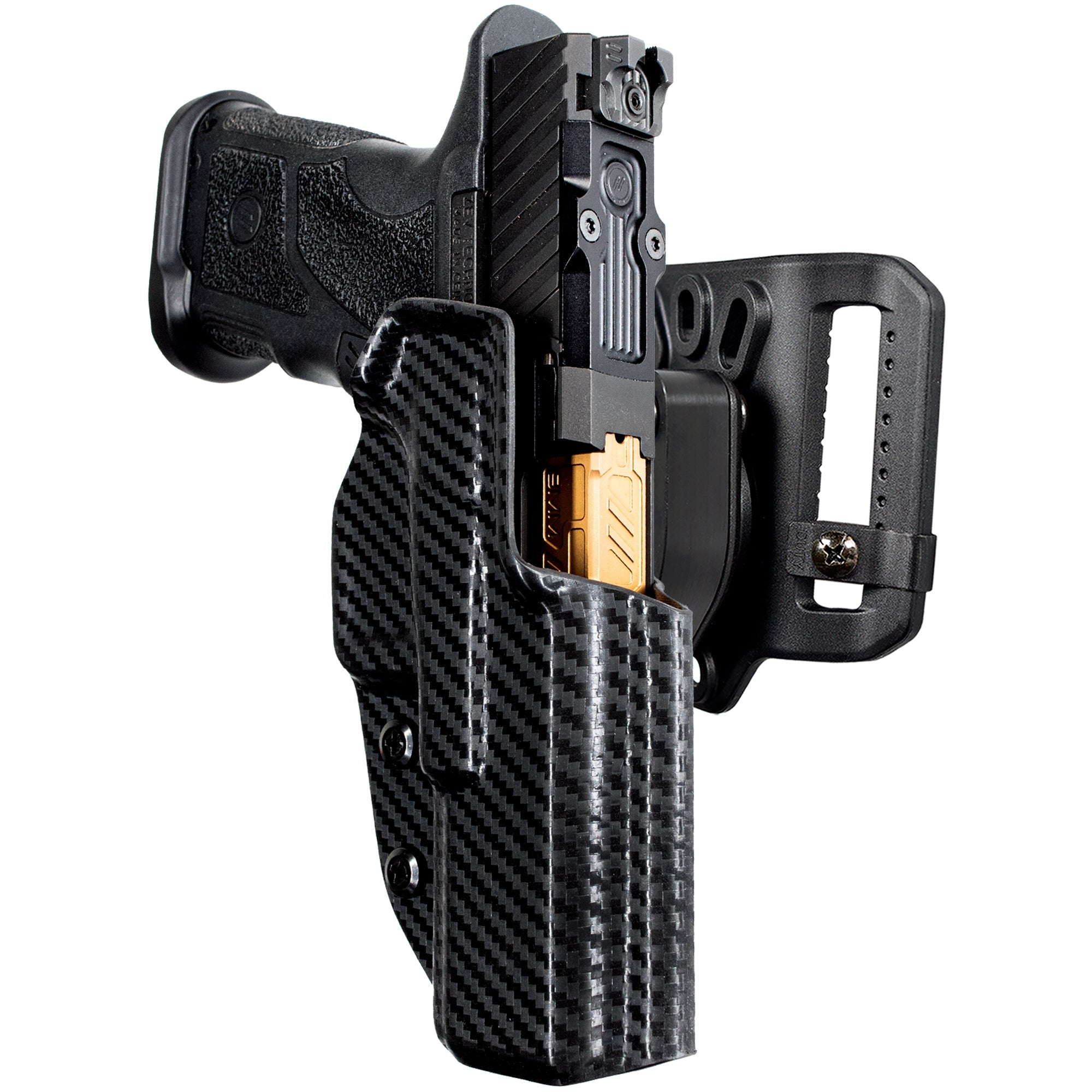 Quick Release Belt Loop Holster in Carbon Fiber